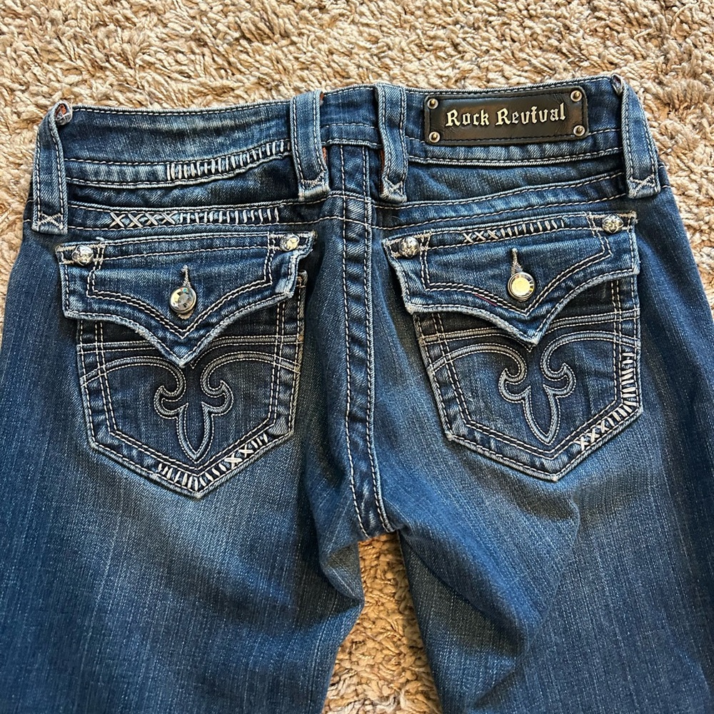 Rock Revival Women's Dark Blue Boot Cut Jeans